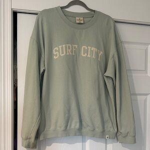 women’s surf city crewneck